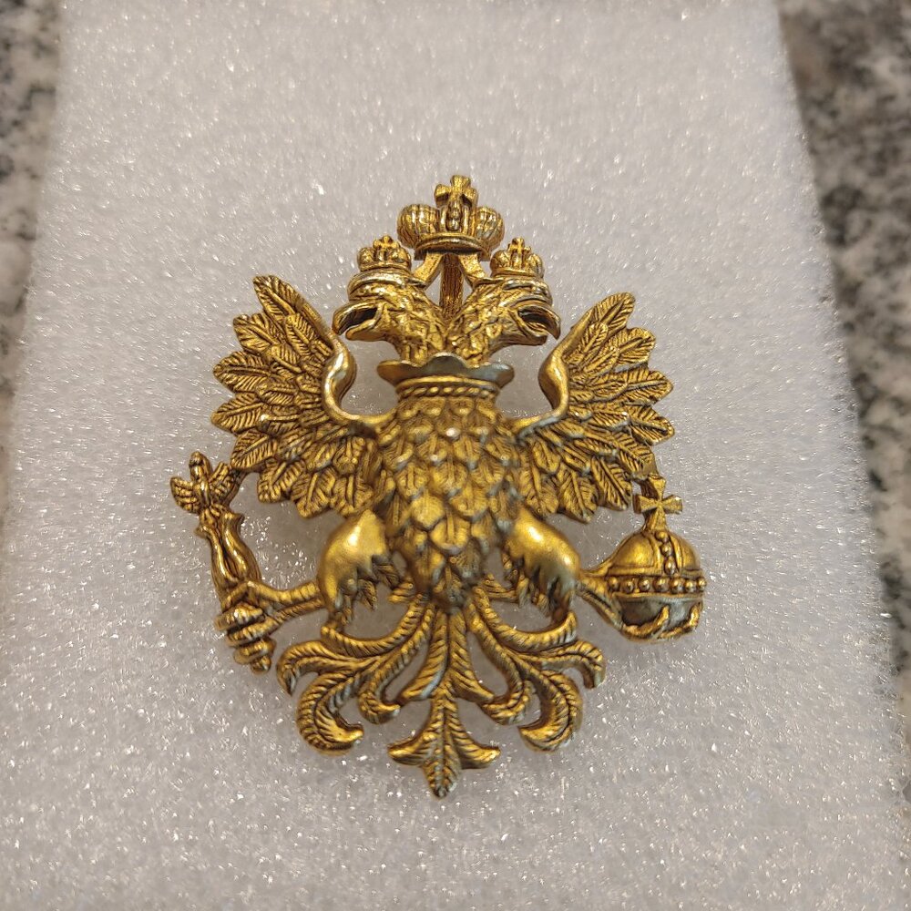 Imperial Eagle brooch / Pendant, Signed - Picture 4 of 16